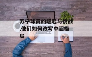 苏宁球员的崛起与挑战,他们如何改写中超格局