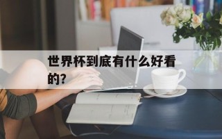 世界杯到底有什么好看的？
