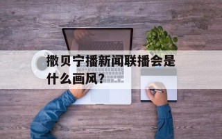 撒贝宁播新闻联播会是什么画风？