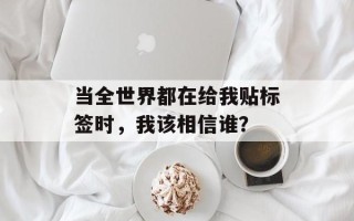 当全世界都在给我贴标签时，我该相信谁？