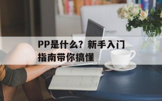 PP是什么？新手入门指南带你搞懂