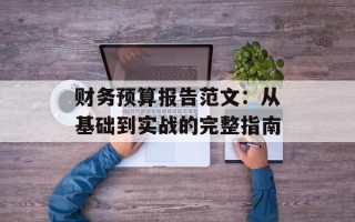 财务预算报告范文：从基础到实战的完整指南