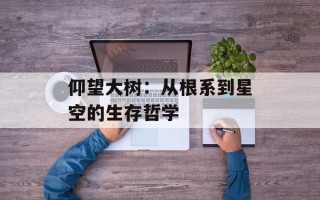仰望大树：从根系到星空的生存哲学