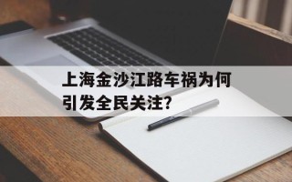 上海金沙江路车祸为何引发全民关注？
