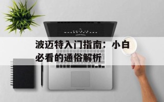 波迈特入门指南：小白必看的通俗解析