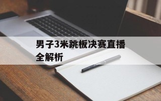 男子3米跳板决赛直播全解析