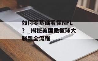 如何零基础看懂NFL？_揭秘美国橄榄球大联盟全流程