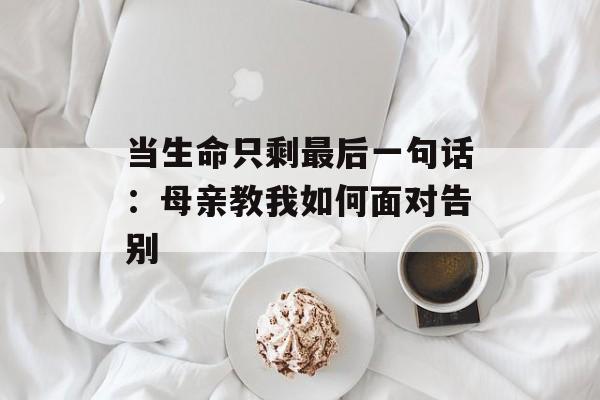 当生命只剩最后一句话：母亲教我如何面对告别-第1张图片-