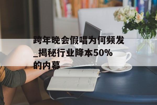 跨年晚会假唱为何频发_揭秘行业降本50%的内幕-第1张图片-